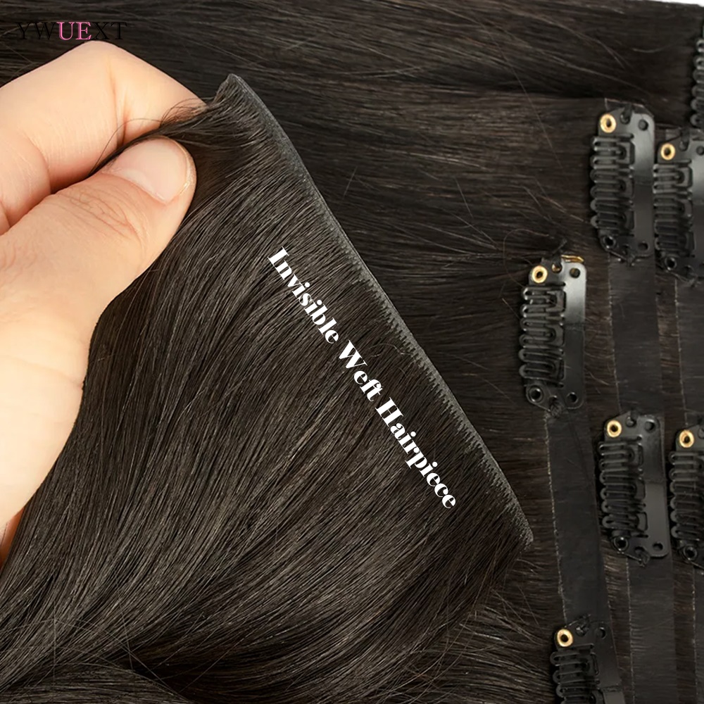 Invisible Clip in Hair Extensi - Seamless Clip In Hair Extensions Human Hair ulasan dan harga