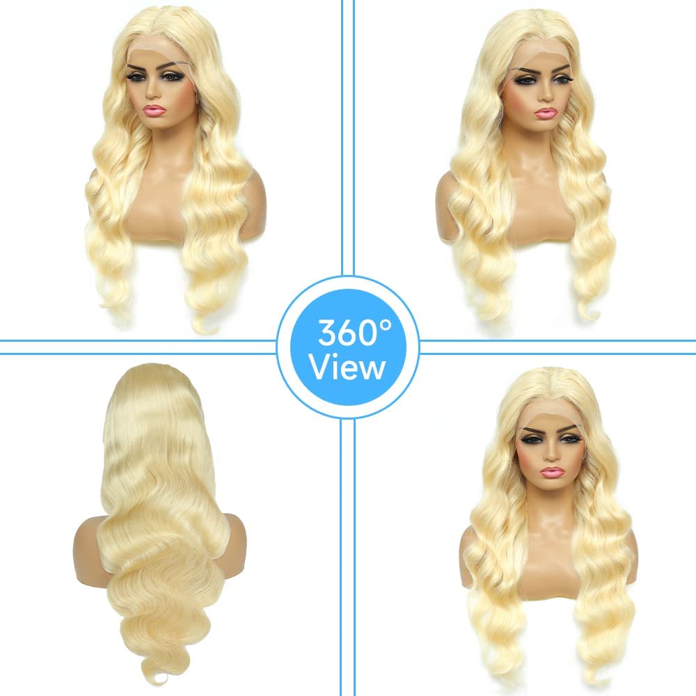 613 HD Lace Frontal Wig 200% D - 613 Blonde Body Wave Lace Front Wig ulasan dan harga