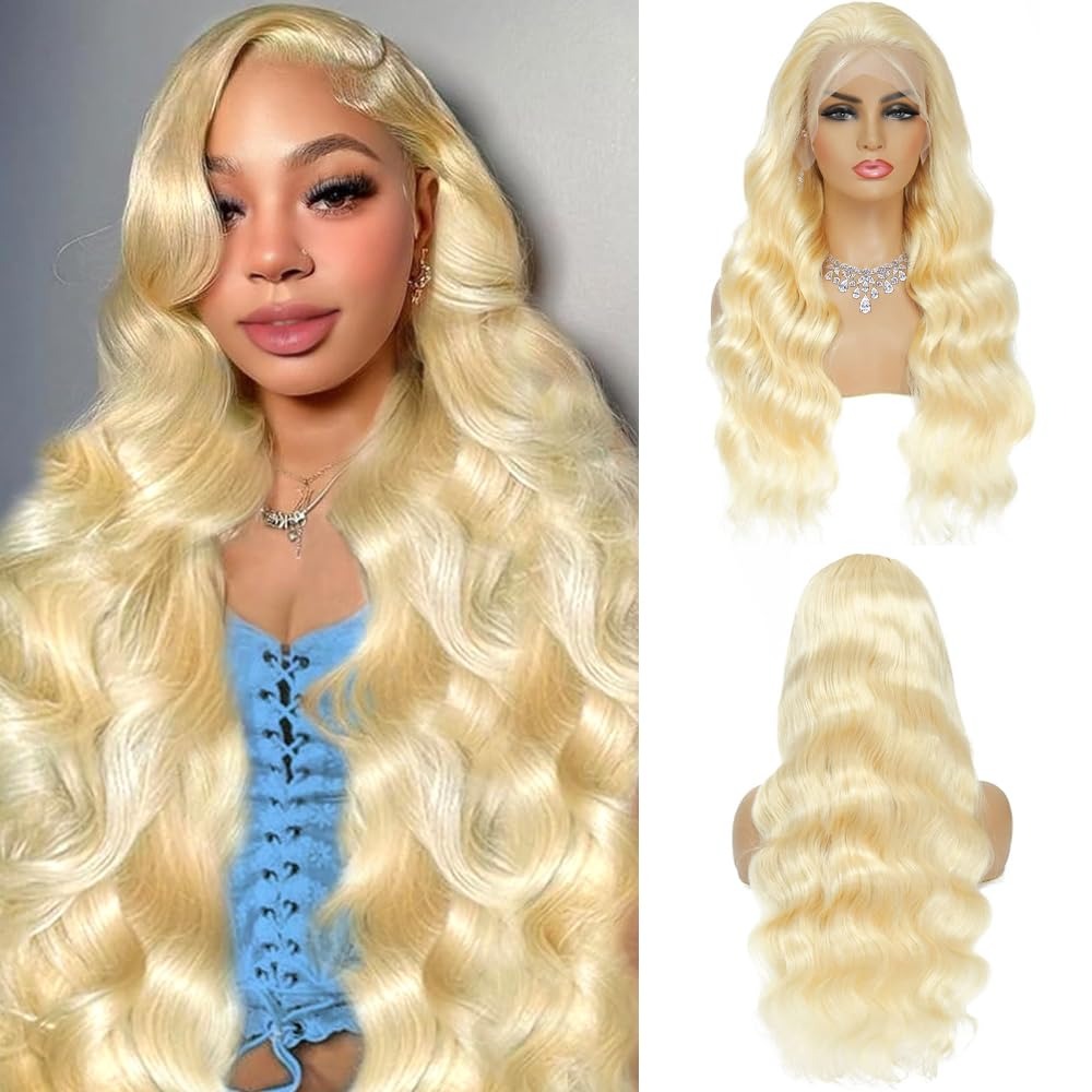 613 HD Lace Frontal Wig 200% D - 613 Blonde Body Wave Lace Front Wig ulasan dan harga