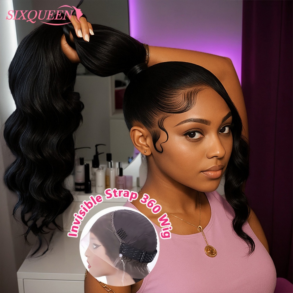 HD 360 Full Lace Wig with Invi - Human Hair Wigs ulasan dan harga