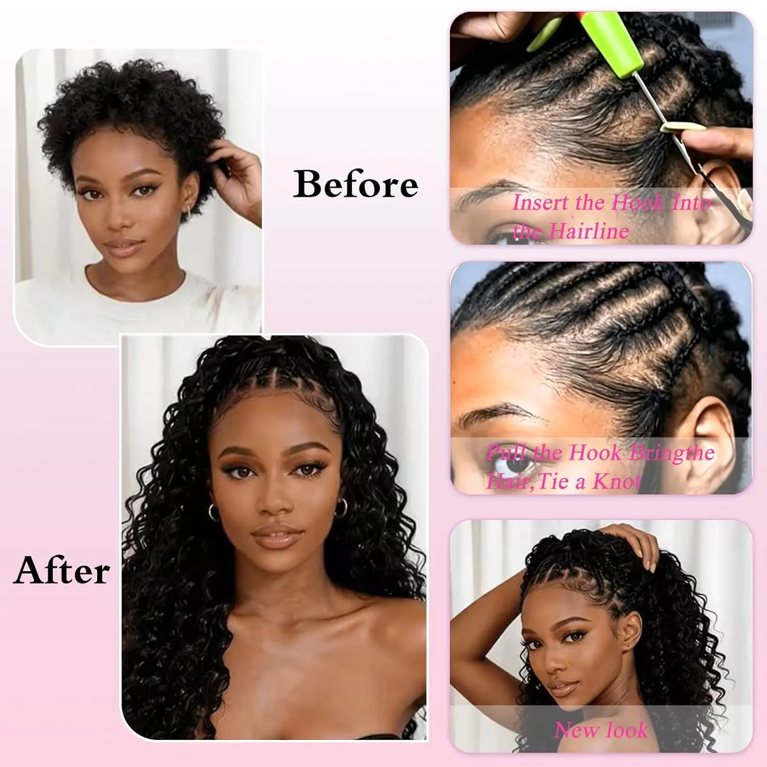 Natural Black Deep Wave Feathe - Hair Bundles ulasan dan harga