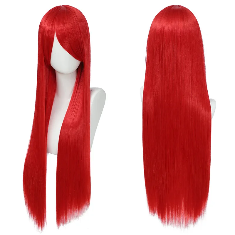 80cm Colorful Long Straight Sy - Synthetic Braided Wigs For Black Women ulasan dan harga