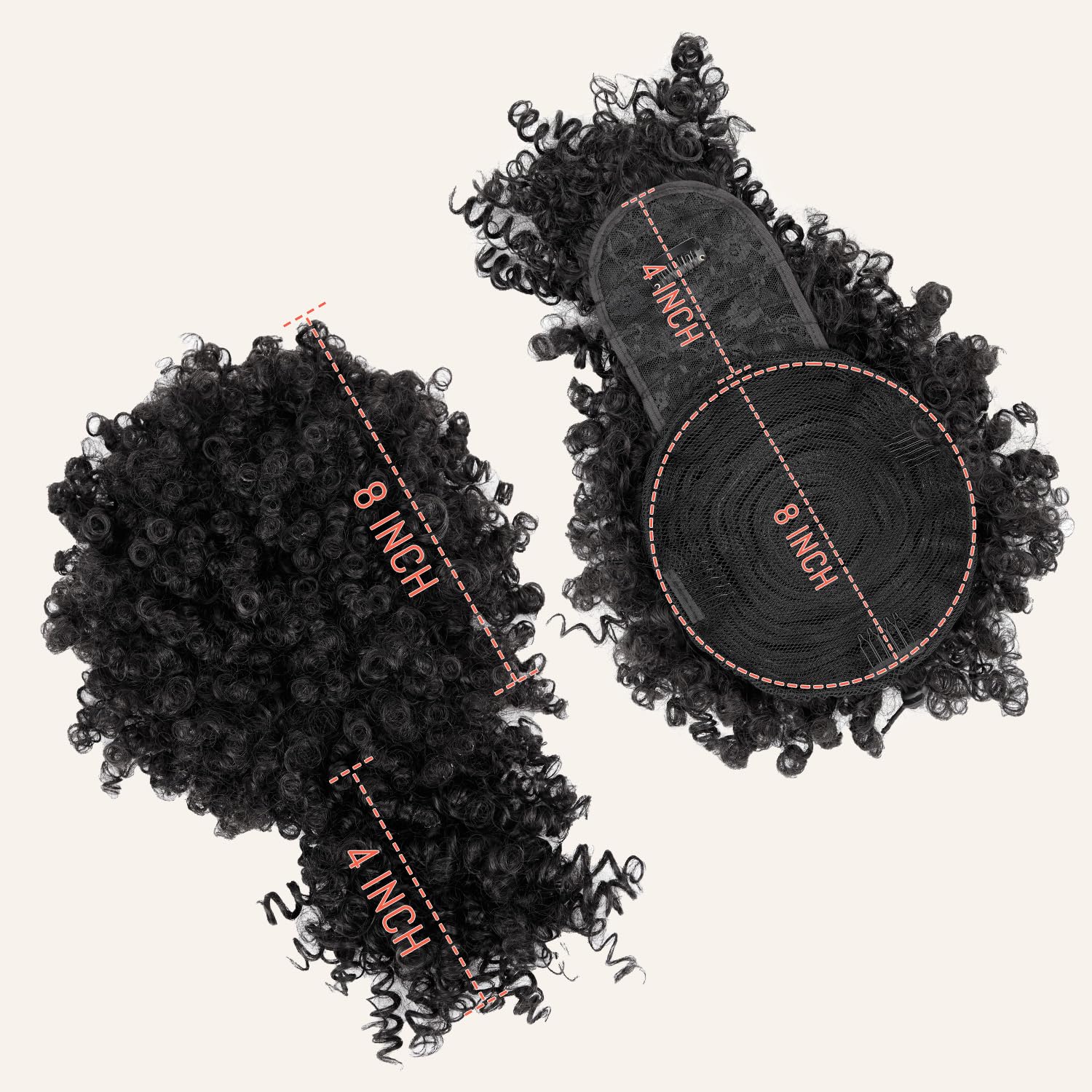 Short Drawstring Ponytail with - Drawstring Afro Curly Puff Ponytail ulasan dan harga
