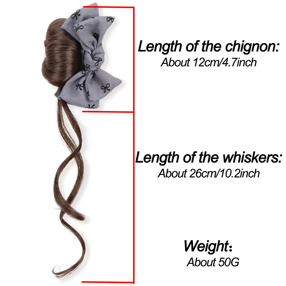 Synthetic Hair Bun Hair Extens - Claw Clip Messy Bun Hair Piece ulasan dan harga