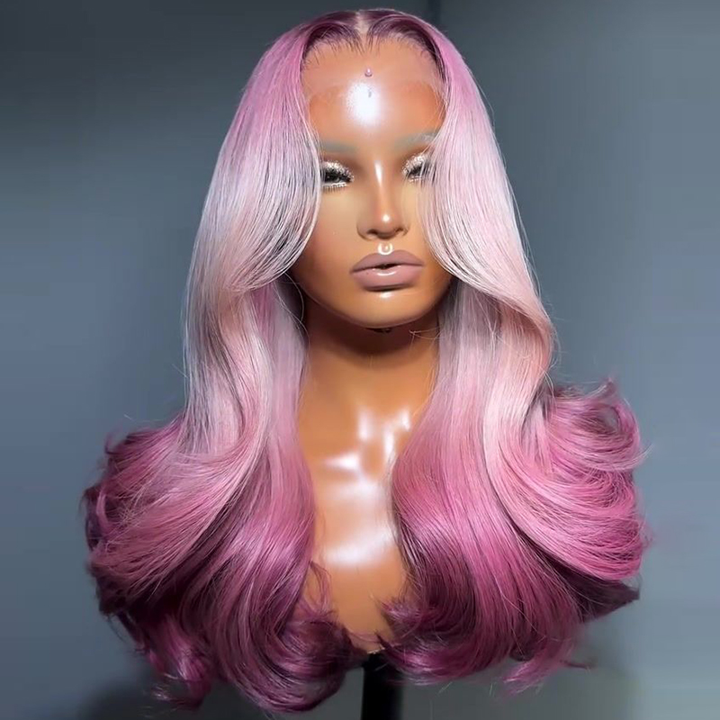 13x4 Brown Pink Blue Lace Fron - 613 Blonde Body Wave Lace Front Wig ulasan dan harga