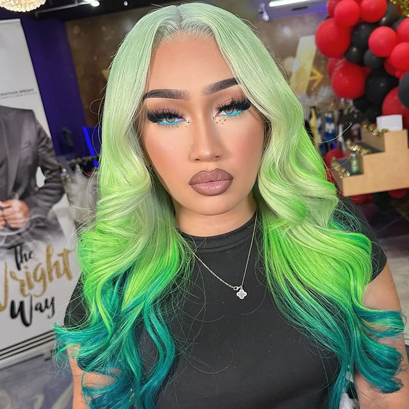 13x4 Brown Pink Blue Lace Fron - 613 Blonde Body Wave Lace Front Wig ulasan dan harga