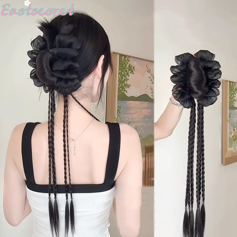 Black Bow Half-tie Hair Claw C - Claw Clip Messy Bun Hair Piece ulasan dan harga