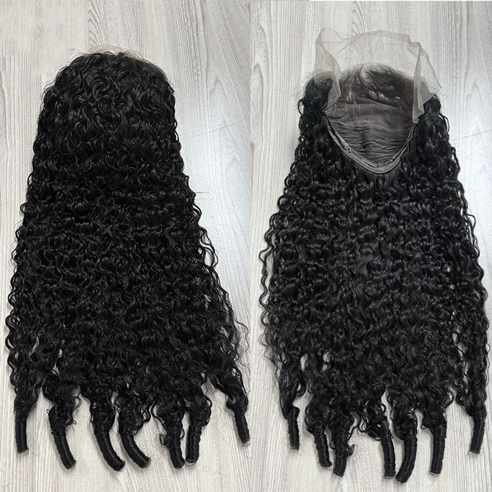 Natural Colored Burmese Curly  - Human Hair Wigs ulasan dan harga