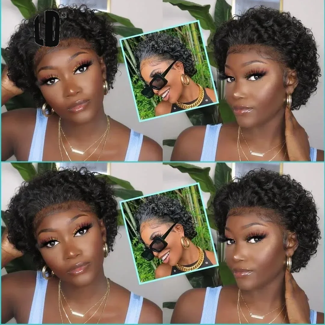 Pixie Cut Wig 99J Color Lace W - Short Pixie Cut Wig Human Hair Cheap ulasan dan harga