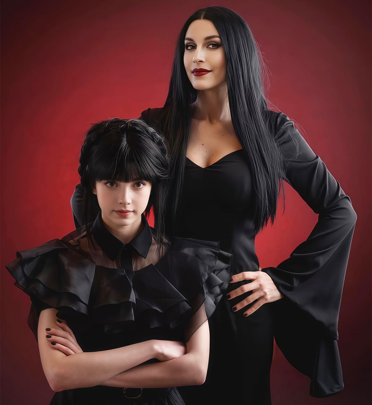 Synthetic Long Black Wig for W - Synthetic Braided Wigs For Black Women ulasan dan harga