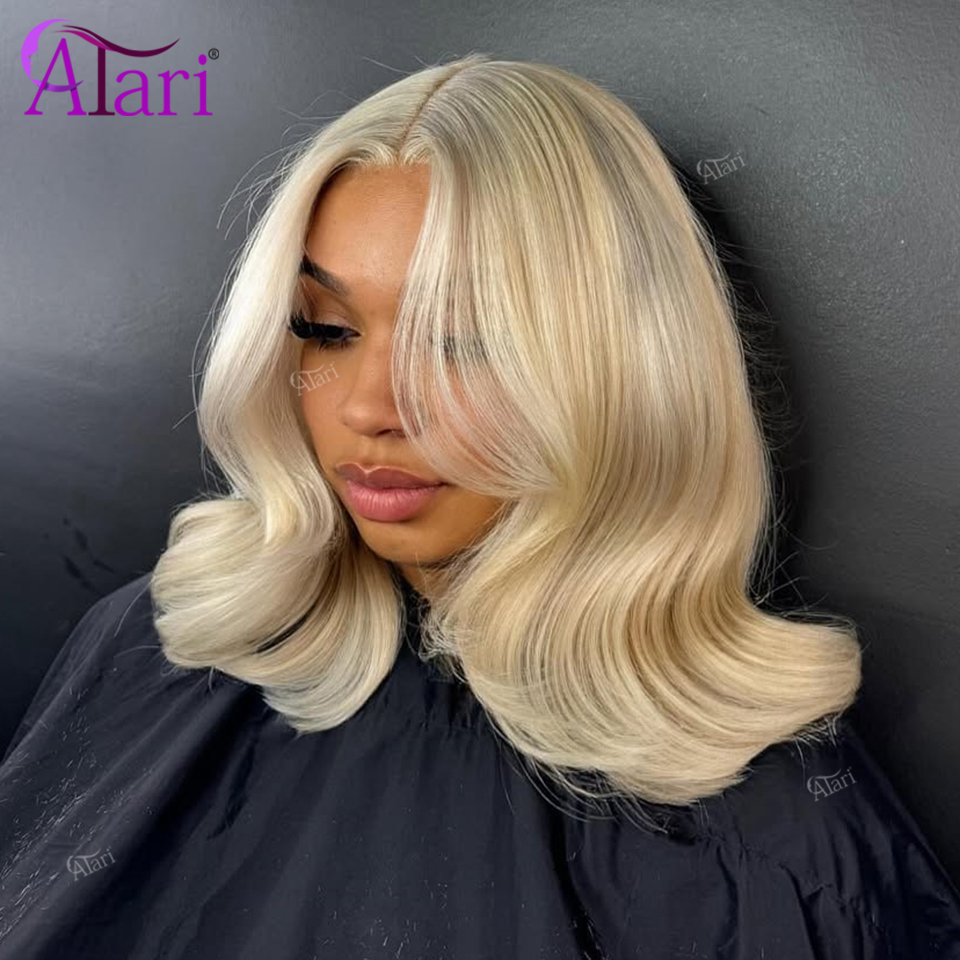 180 Density 13x4 Lace Frontal  - Pre Parted 13X4 Lace Front Bob Wig ulasan dan harga