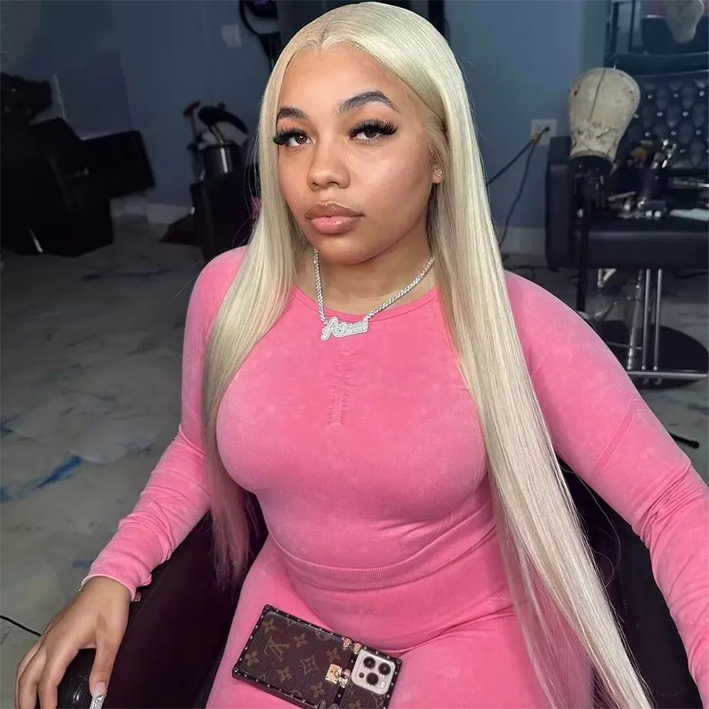 200% Density 613 Blonde Bone S - Hd Lace Frontal Wig Human Hair Pre Plucked ulasan dan harga
