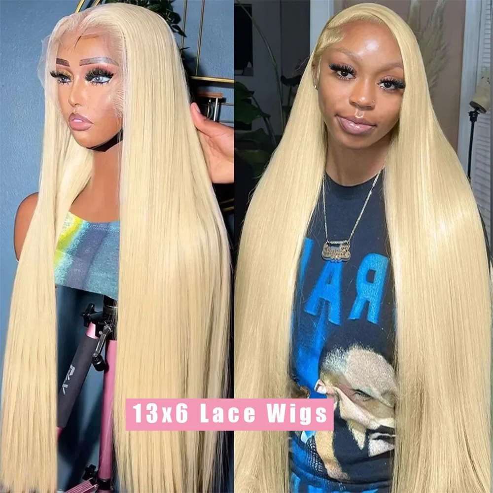 200% Density 613 Blonde Bone S - Hd Lace Frontal Wig Human Hair Pre Plucked ulasan dan harga