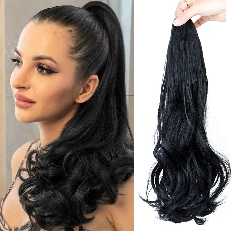 Synthetic Long Curly Ponytail  - Synthetic Braided Wigs For Black Women ulasan dan harga