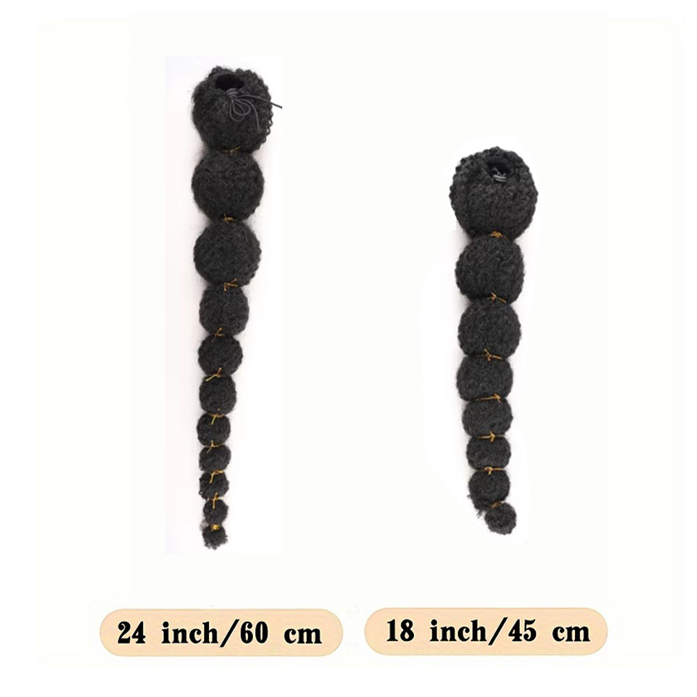 Kinky Afro Puff Ponytail Exten - Drawstring Afro Curly Puff Ponytail ulasan dan harga
