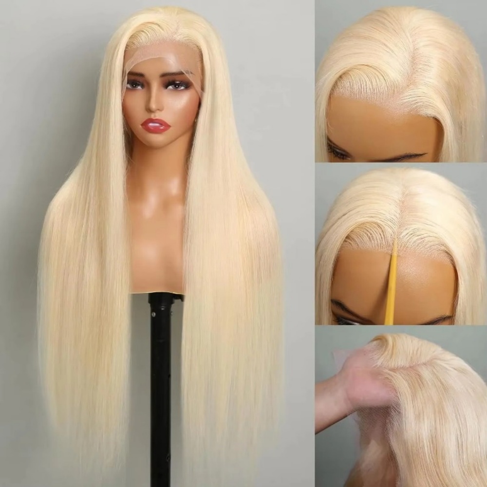 613 Blonde Human Hair Wig HD L - Human Hair Wigs ulasan dan harga