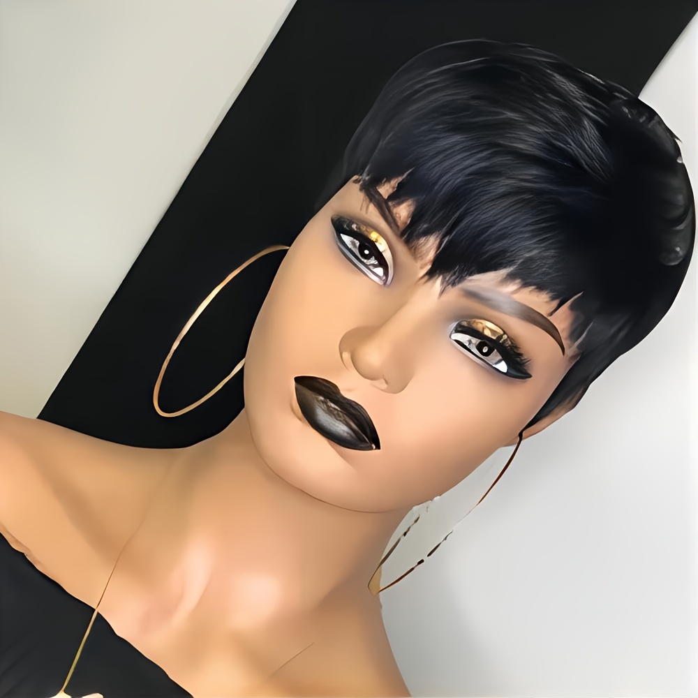 Short Pixie Wig Human Hair Lay - Short Pixie Cut Wig Human Hair Cheap ulasan dan harga