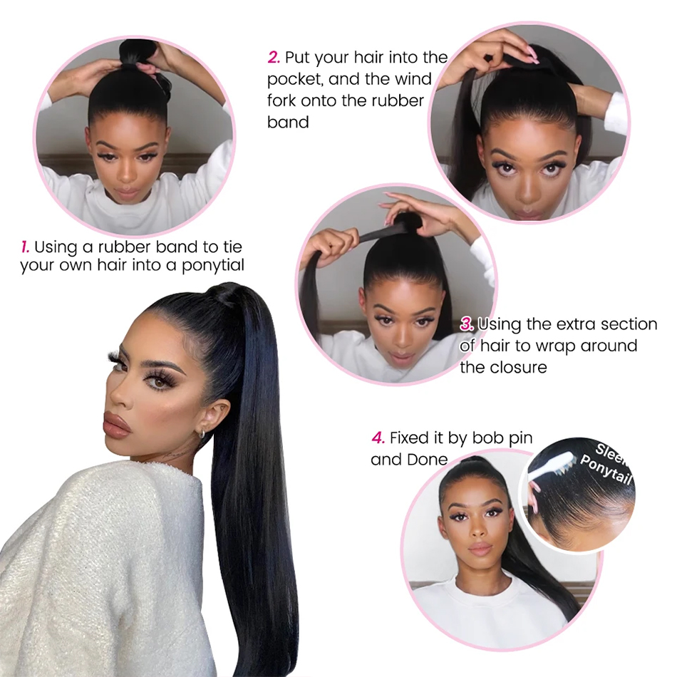 100g Kinky Straight Human Hair - Seamless Clip In Hair Extensions Human Hair ulasan dan harga