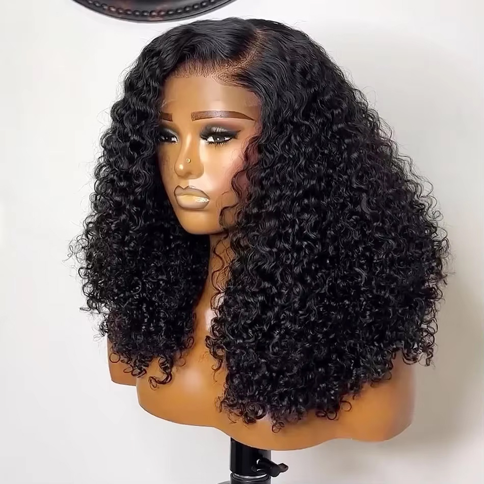 230% Short Curly Bob 13x4 Lace - Glueless Wear And Go Human Hair Wig ulasan dan harga