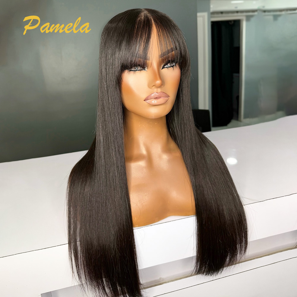 Brazilian Pre Cut Bone Straigh - Lace Front Wigs ulasan dan harga