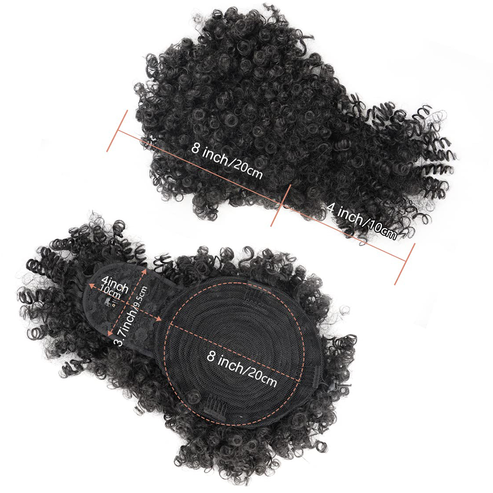 Afro Puff Drawstring Ponytail  - Drawstring Afro Curly Puff Ponytail ulasan dan harga